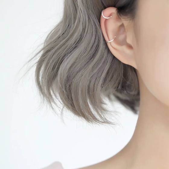 귀 피어싱 이어 클립이없는 간단한 광택 이어 반지 귀 피어싱 이어 클립이없는 간단한 광택 이어 반지