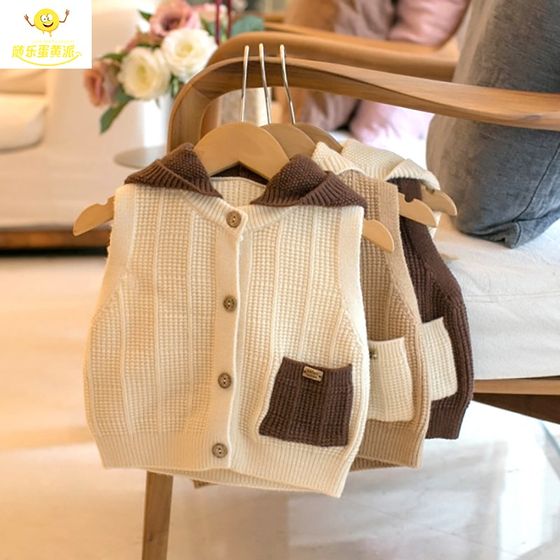 Boys sweater vest autumn suit Bao nbao knitted baby children's wool vest cardigan outfit hooded cardigan
Boys sweater vest autumn suit Bao nbao knitted baby children's wool vest cardigan outfit hooded cardigan