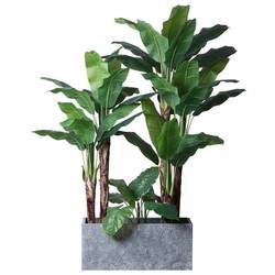 Nordic large-scale floor-standing simulation green plant banana tree traveler banana broad-leaved tropical plant partition window decoration ornaments