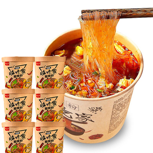 嗨吃家酸辣粉6桶重庆正宗方便面速食粉丝袋装整箱批发包邮酸辣味