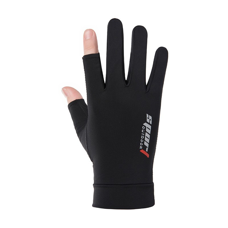 Sun Protection Ice Silk Speed Dry Gloves Men and women Summer thin Breathable Outdoor Riding Drive Fishing Gloves Sports half fingers-Taobao