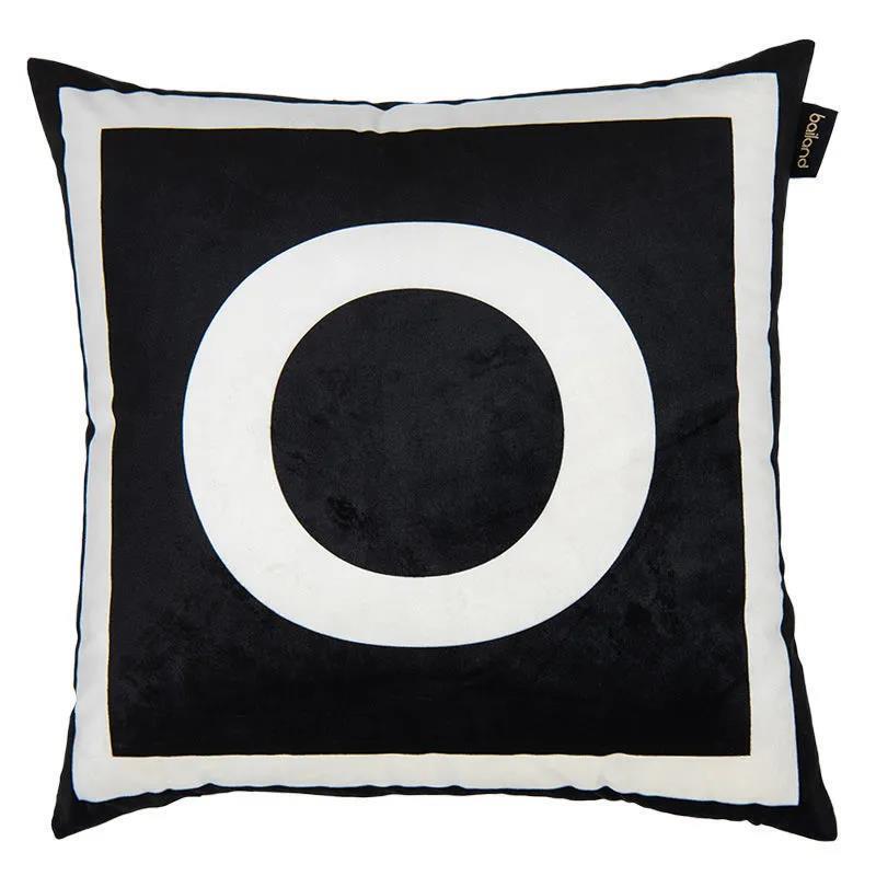 Nordic Black and White Letter Printed Pillow Sofa Cushion Automotive Waist Cushion Office Waist Support Afternoon Nap Pillow Pillow Simple