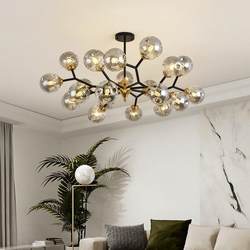 Shopkeeper Niu Nordic living room chandelier postmodern simple and atmospheric bedroom room home chandelier molecular lamp postmodern