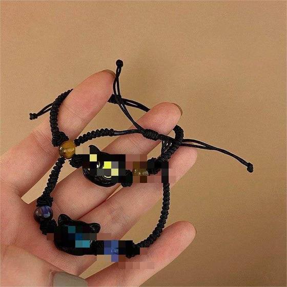 같은 스타일의 meow tiktok 선물 로프 새로운 중국어 귀여운 커플 팔찌 틈새 귀여운 달콤하고 멋진 디자인 여자 친구 같은 스타일의 meow tiktok 선물 로프 새로운 중국어 귀여운 커플 팔찌 틈새 귀여운 달콤하고 멋진 디자인 여자 친구