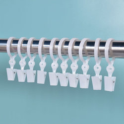 Curtain hook buckle dormitory blackout curtain buckle shower curtain hook clip fixed clamping curtain rod hook without punching