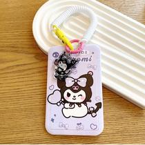 Kuromi luggage tag luggage tag identification card cartoon strawberry bear anti-lost checked tag name tag hanging set