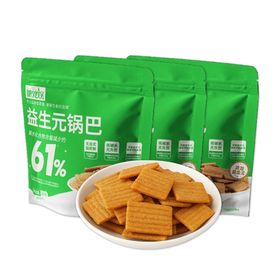 益生元锅巴0添蔗糖无糖精孕妇零食