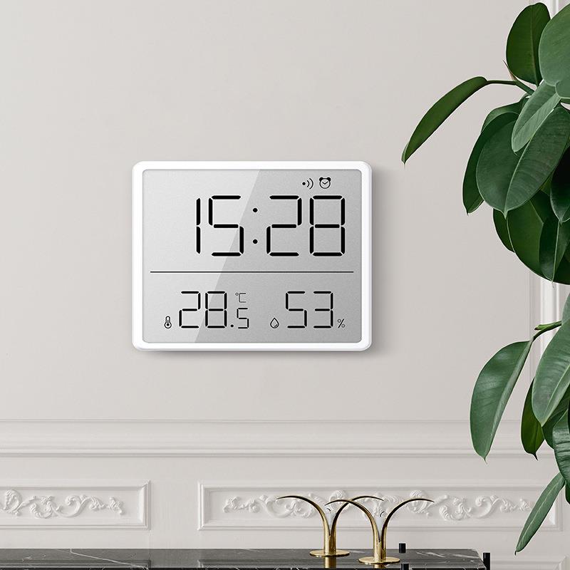 Clock table taunted minimalist digital kitchen clock magnetic suction fridge sticker home electronic humitometer electric submeter hanging wall-Taobao