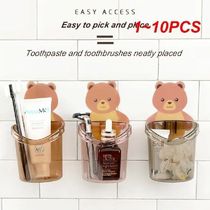 1~10PCS Creative Toothbrush Holder Bathroom Organizer
