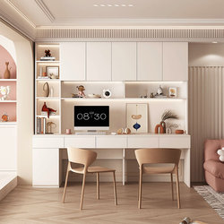 Light luxury study desk bookcase combination cabinet with lockers bedroom wardrobe dresser desk cabinet computer desk