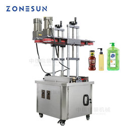 Fully automatic bottle clamping machine, plastic glass round bottle bottom spray coding bottle clamping line packaging equipment