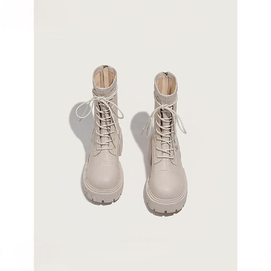 LAYERMOOD genuine leather thick sole Martin boots for women British style 2025 new small short boots single boots LAYERMOOD genuine leather thick sole Martin boots for women British style 2025 new small short boots single boots