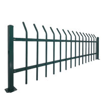 Fangdong fence railing zinc steel guardrail lawn guardrail green iron fence flower bed fence 1 2 meters high grass green