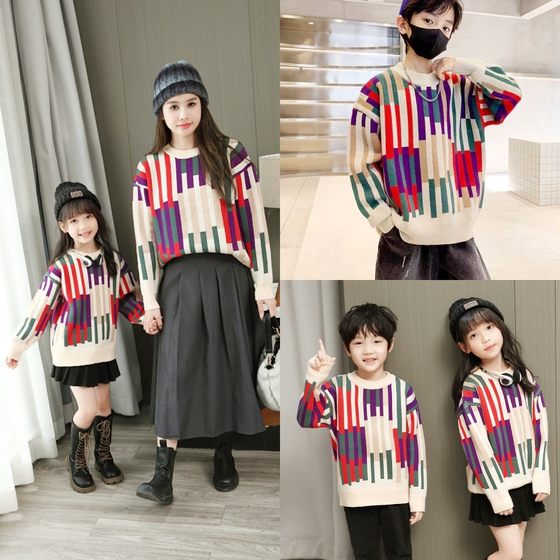 Autumn and winter Internet celebrity style thickened parent-child sweater children pullover sweater couple outfit mother and child mother and daughter family outfit
Autumn and winter Internet celebrity style thickened parent-child sweater children pullover sweater couple outfit mother and child mother and daughter family outfit