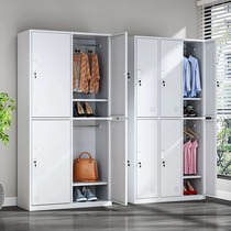 Factory staff locker 4 doors Dormitory Locker Bathroom gym Fitness Room Six Doors With Lock Changing Wardrobe Sheet Iron Shoe Cabinet