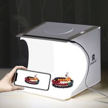 Photo backdrop portable photo studio foldable LED light strip photo light box small props set