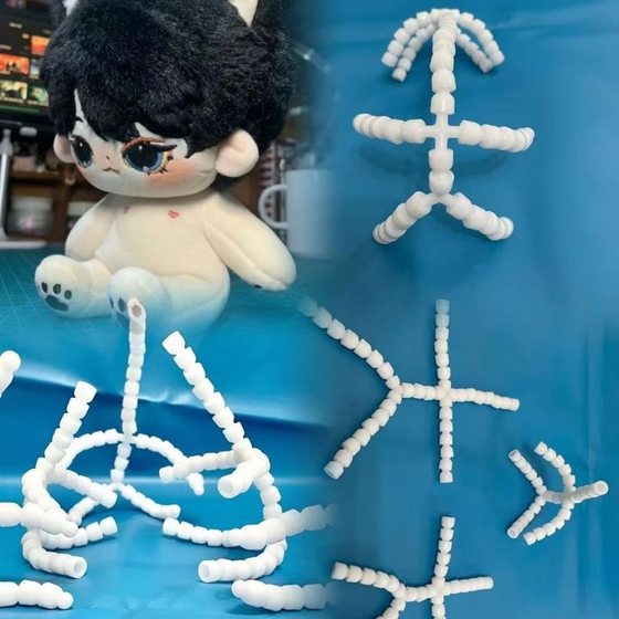 20CM15CM audio skeleton cotton dolls with celebrity dolls plastic joints can be movable handmade accessories
20CM15CM audio skeleton cotton dolls with celebrity dolls plastic joints can be movable handmade accessories