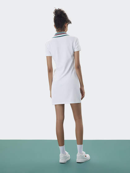 Ellesse Small Shell Retro 대비 컬러 테니스 폴로 드레스 여름 스포츠 스커트 세련된 슬림 한 캐주얼 피트니스 Ellesse Small Shell Retro 대비 컬러 테니스 폴로 드레스 여름 스포츠 스커트 세련된 슬림 한 캐주얼 피트니스