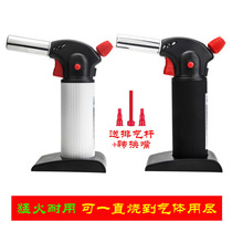 Outdoor camping charcoal gas welding gun igniter kitchen gas blowtorch cooking flame gun butane spray gun