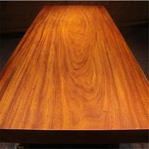 High-end Okan solid wood large board table log tea table dining table mahogany tea table Huanghuali office desk 231*90*1