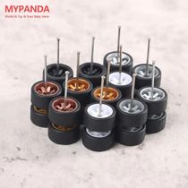 1 64 Model Car Wheels Plastic For Hotwheels With Rubber Tire
