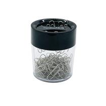 Tianshun Paper Cylinder Magnetic Adsorption Upper Cover Paper Clip Box Round Paper Clip Box 6 Pack