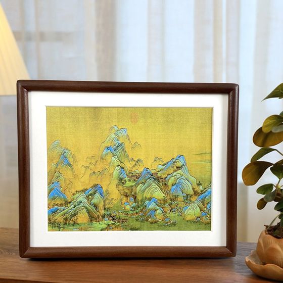 jiangshan 그림 천 마일의 새로운 중국 스타일 입구 거실 청동 조각 테이블 G 학습 사무소 장식 구리 프린트 선물 jiangshan 그림 천 마일의 새로운 중국 스타일 입구 거실 청동 조각 테이블 G 학습 사무소 장식 구리 프린트 선물