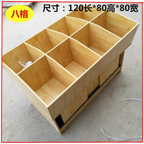 Supermarket grain, dry fruit display cabinet wooden shelter rack rice barrel rice bucket snack food rack bulk cabinet Supermarket grain, dry fruit display cabinet wooden shelter rack rice barrel rice bucket snack food rack bulk cabinet