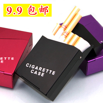 Top personality magnet automatic flip-top cigarette box creative 20-pack aluminum alloy soft and hard cigarette convenient box for men