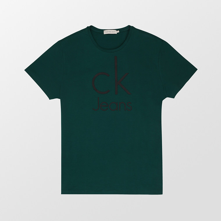 Calvin Klein Jeans/CK 2015春夏 男士logo圆领短袖T恤J301328