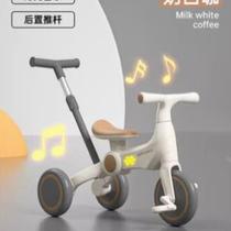 Large childrens girls boys tricycle rear push rod infant outdoor bicycle childrens foldable