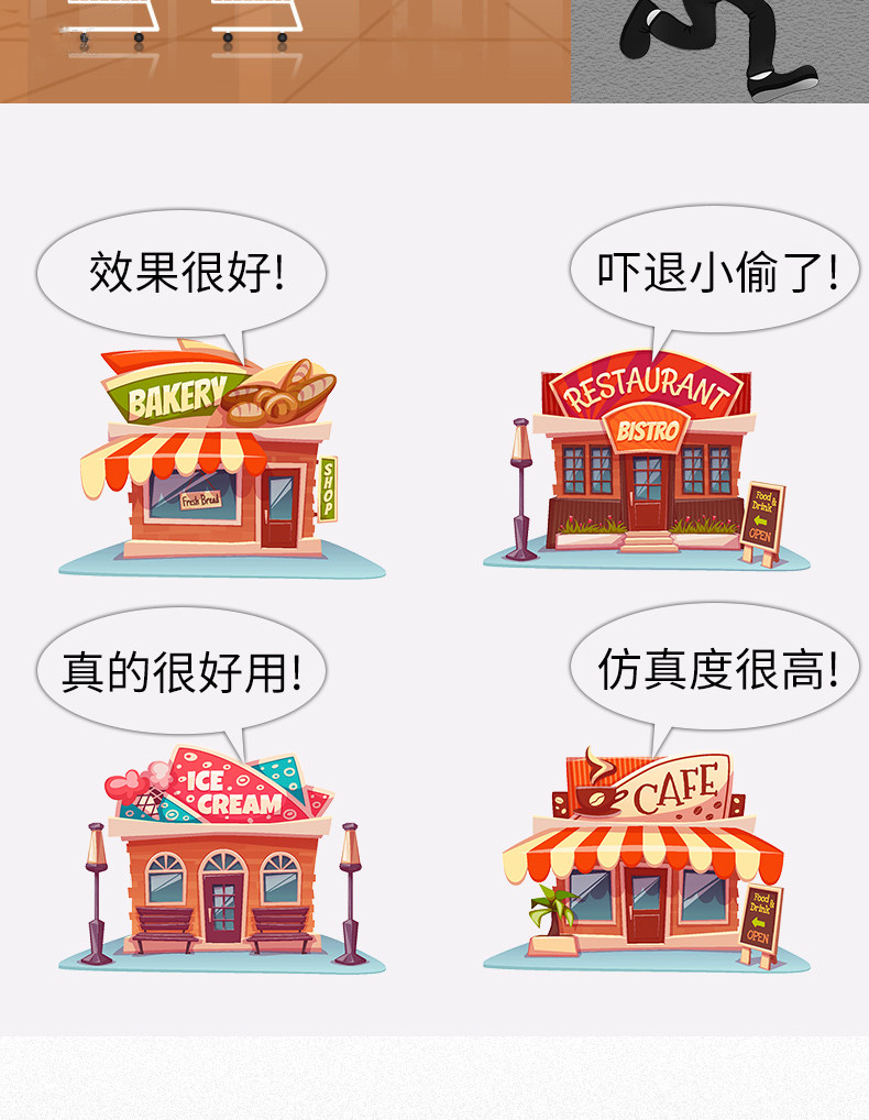 Камера с моделированием процесса слежения 仿真摄像头仿真假监控器带灯摄像头模型家用防盗防雨室外仿真监控