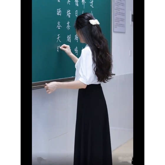 신제품 활 쉬폰 셔츠 여성의 짧은팔 여름 전문가 공식적인 마모 교사 복장 공무원 전문 인터뷰 세트 신제품 활 쉬폰 셔츠 여성의 짧은팔 여름 전문가 공식적인 마모 교사 복장 공무원 전문 인터뷰 세트