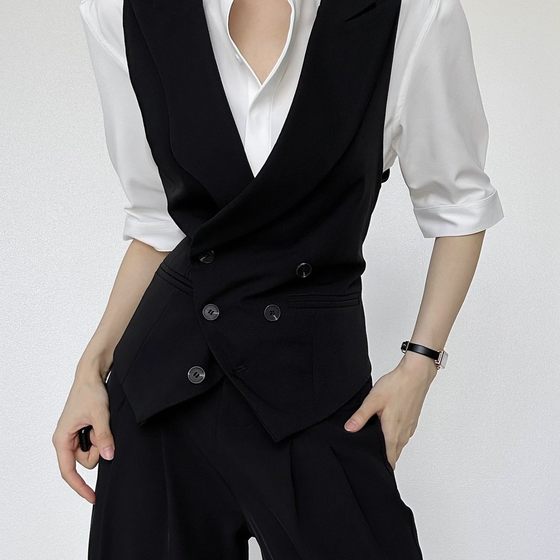 Good goods suit vest men's casual business horse clip jacket British style high-end gun neck slim vest horse
Good goods suit vest men's casual business horse clip jacket British style high-end gun neck slim vest horse