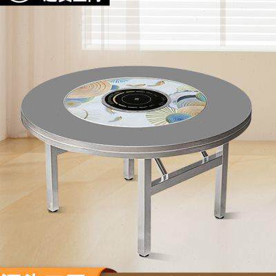 304 Extra Stainless Steel Table Hot Pot Table Commercial Folding built -in turntable round table Furnishing Dayuan Table
304 Extra Stainless Steel Table Hot Pot Table Commercial Folding built -in turntable round table Furnishing Dayuan Table