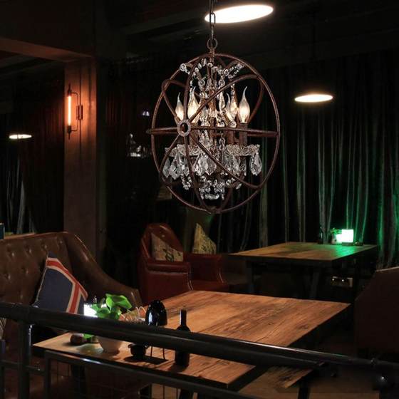 American country crystal chandeliers iron art retro loft ball bar restaurant living room clothing store globe lamp fixture
American country crystal chandeliers iron art retro loft ball bar restaurant living room clothing store globe lamp fixture