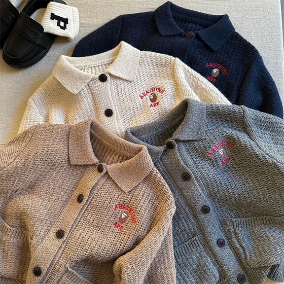 Children's sweater cardigan autumn clothing 2024 spring and autumn w season small and medium-sized children's sweater boy baby sweater boy on
Children's sweater cardigan autumn clothing 2024 spring and autumn w season small and medium-sized children's sweater boy baby sweater boy on