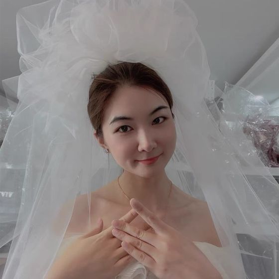 새로운 스타일 푹신한 원사 포상 베일 신부 웨딩 스튜디오 사진 소품 새로운 스타일 푹신한 원사 포상 베일 신부 웨딩 스튜디오 사진 소품