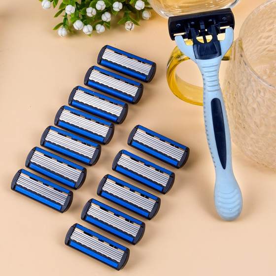 Manual shave 6-layer blade beard knife old-fashioned six-layer razor shave knife head
Manual shave 6-layer blade beard knife old-fashioned six-layer razor shave knife head