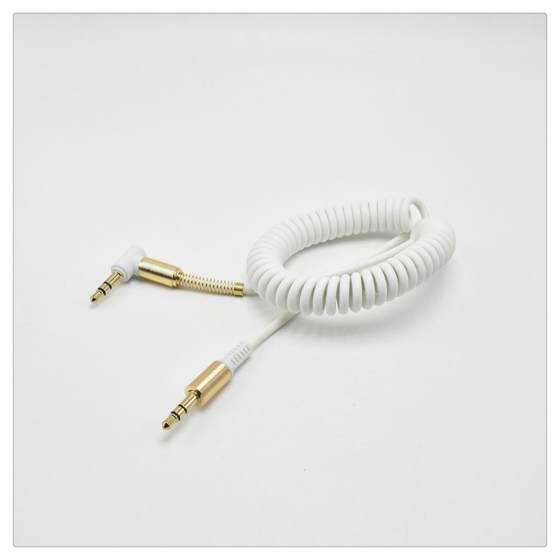 스프링 팔꿈치 3.5mm 골드 도금 헤드 오디오 케이블 수컷에서 수컷 텔레스코픽 차량 스피커 연결 케이블 보조 오디오 케이블 스프링 팔꿈치 3.5mm 골드 도금 헤드 오디오 케이블 수컷에서 수컷 텔레스코픽 차량 스피커 연결 케이블 보조 오디오 케이블