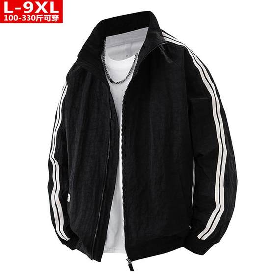 Spring and Autumn Trendy Harbor Style Men's Clothing Handsome Webbing Lattice Jacket Fat Men's Plus Large Size Loose Casual Jacket
Spring and Autumn Trendy Harbor Style Men's Clothing Handsome Webbing Lattice Jacket Fat Men's Plus Large Size Loose Casual Jacket