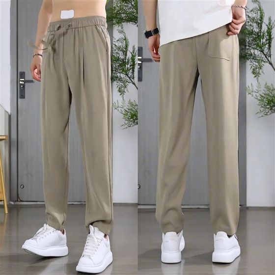 2025 summer draped silk n smooth versatile straight trousers men's simple, fashionable, loose, slim and anti-wrinkle feet casual
2025 summer draped silk n smooth versatile straight trousers men's simple, fashionable, loose, slim and anti-wrinkle feet casual