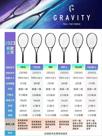 헤드 하이드 테니스 라켓 Zverev New Battle Shot Gravity Series 남자와 여자의 작은 z 모든 탄소 전문가 헤드 하이드 테니스 라켓 Zverev New Battle Shot Gravity Series 남자와 여자의 작은 z 모든 탄소 전문가