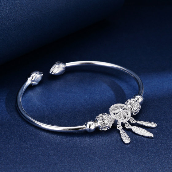 Douyin Live Dream Catcher Bracelet Open Ins 틈새 디자인 패션 인터넷 유명인 깃털 Douyin Live Dream Catcher Bracelet Open Ins 틈새 디자인 패션 인터넷 유명인 깃털