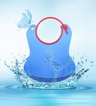 Baby bibs childrens plastic bibs baby eating pockets imitation silicone eating pockets waterproof three-dimensional saliva towels
