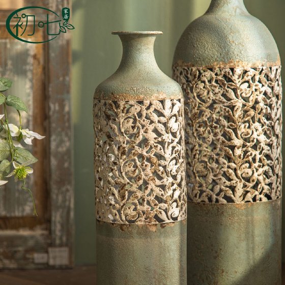 American Retro Old 꽃병 장식품 B & B 바닥 꽃 배열 장치 꽃 가게 장식 웨딩 사진 창조적 인 소품 American Retro Old 꽃병 장식품 B & B 바닥 꽃 배열 장치 꽃 가게 장식 웨딩 사진 창조적 인 소품