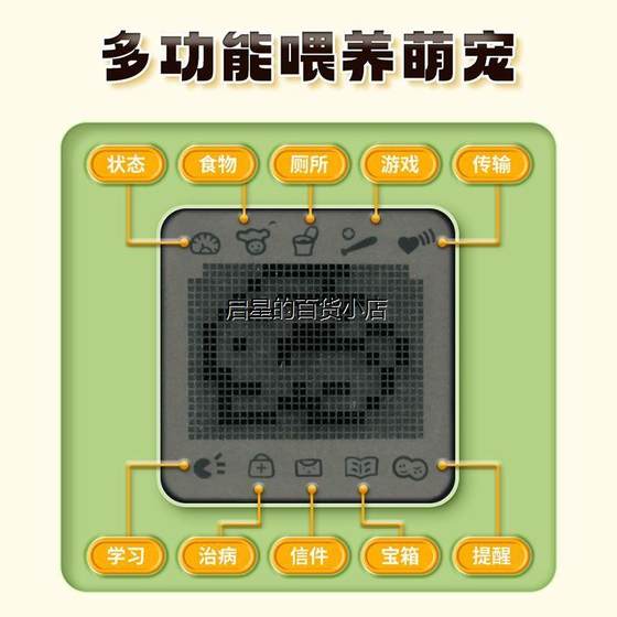 Puzzle casual internet celebrity pet game console handheld feeding elf electronic toy nostalgic Tama girl children play
Puzzle casual internet celebrity pet game console handheld feeding elf electronic toy nostalgic Tama girl children play