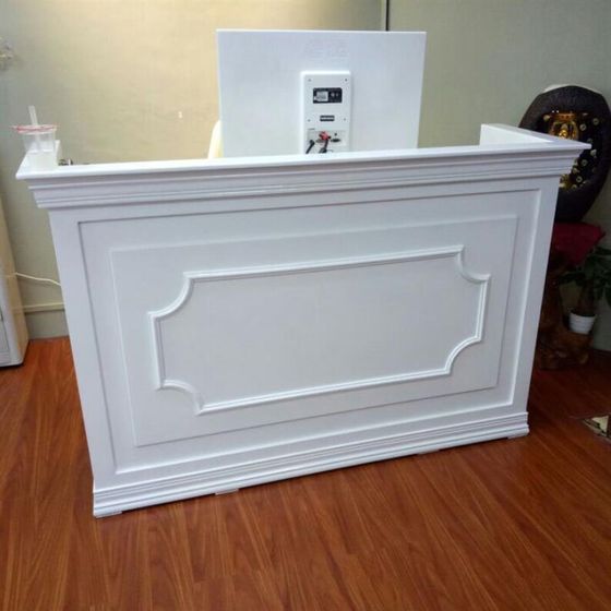 European -style paint cashier counter simple Modern women's clothing store beauty salon bar on the front desk reception table welcome platform European -style paint cashier counter simple Modern women's clothing store beauty salon bar on the front desk reception table welcome platform