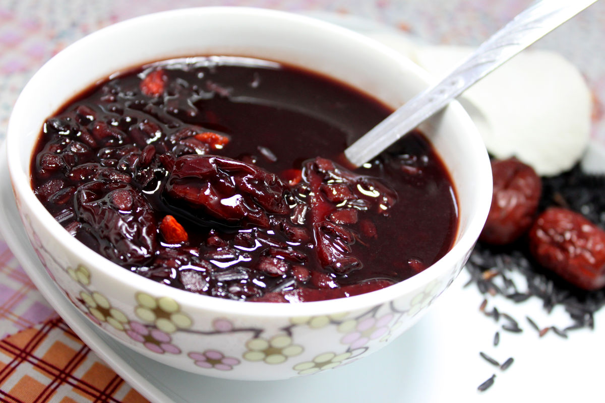 3,黑糯米补血粥