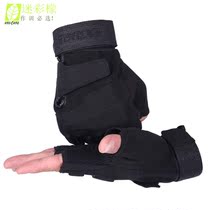 Outdoor cycling driving mountaineering fitness military fans special forces training black hawk half-finger tactical gloves wear-resistant men and women